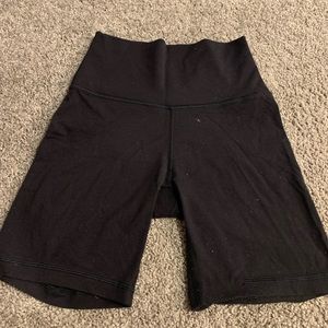 Black TNA 7 inch Biker Short